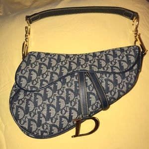 Authentic Christian Dior Monogram Saddle Bag